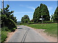 Rural junction near Battenton Farm