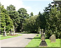 Access road, Cathays Cemetery, Cardiff