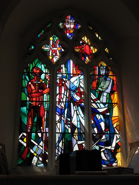 St. George's Church - stained glass window "Resurrection Life"