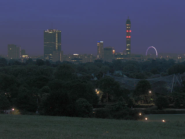 View from Primrose Hill before dawn