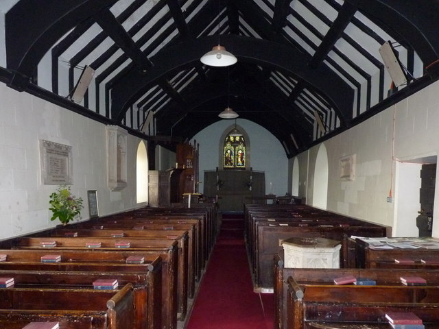 The interior of St John the Baptist's Church