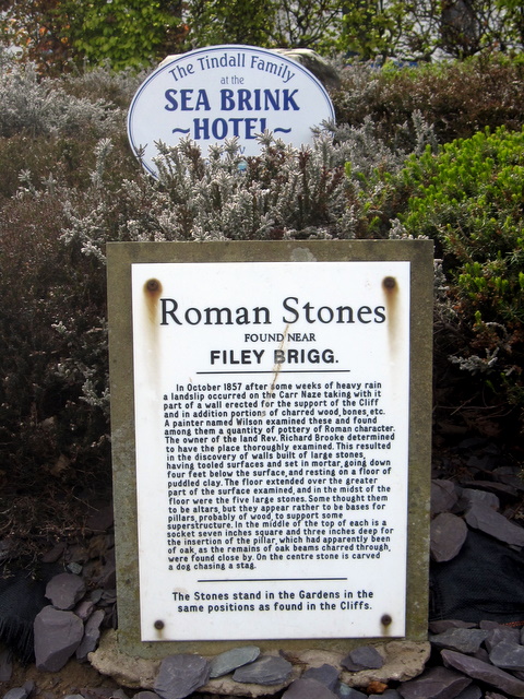 Roman Stones information board in Crescent Gardens