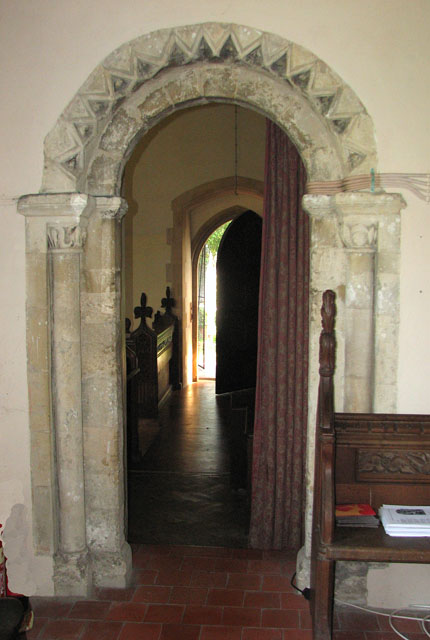 St Michael's church in Cookley - Norman north doorway