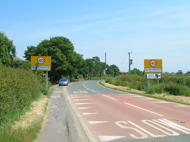 Entering Patrington on the A1033
