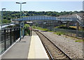 The view south from Newbridge railway station