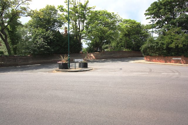 Road junction in Saltburn
