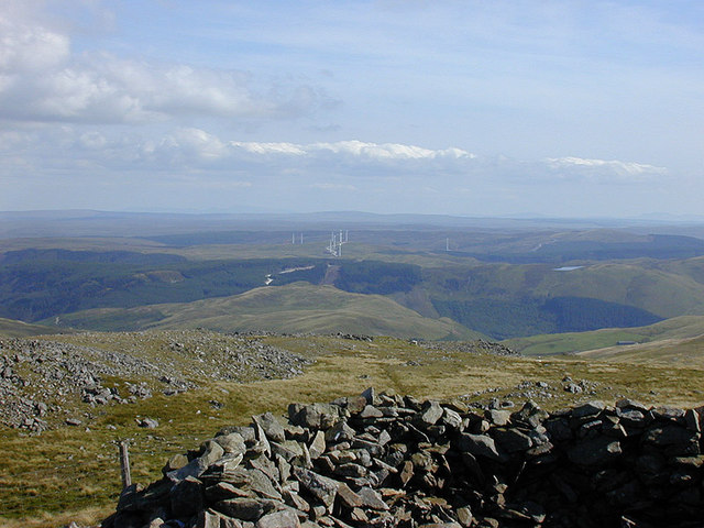 View towards Cefn Croes from Pumlumon Fawr