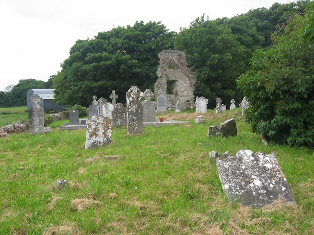 Church and graveyard at Meadstown, Co. Meath