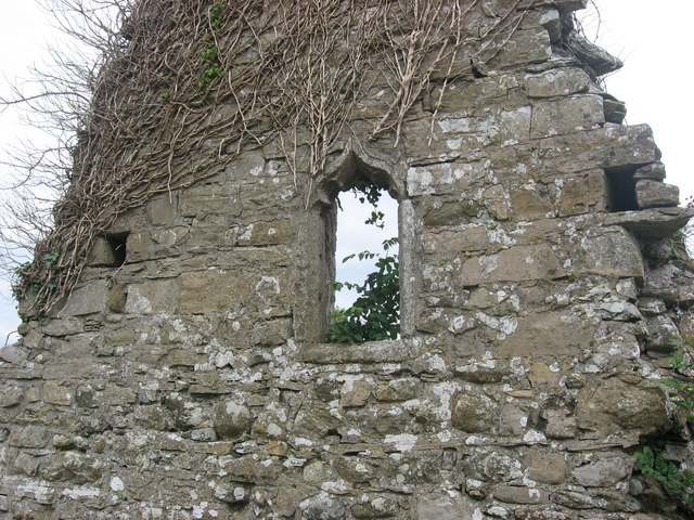 West window on church at Meadstown, Co. Meath