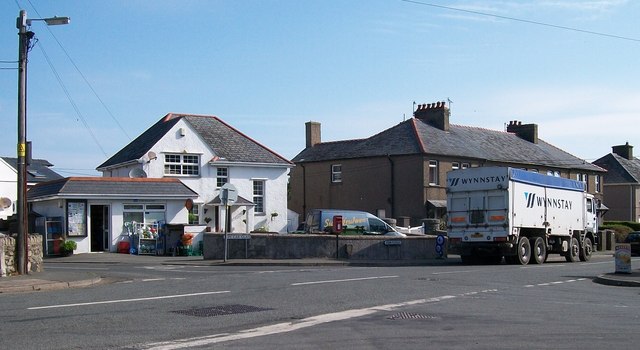 General store and Post Office at Groesffordd, Edern
