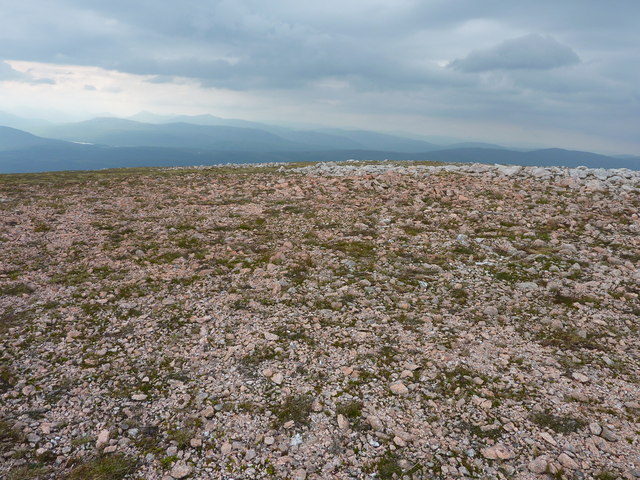 Red stones on Meall a Choire Ghlais