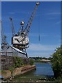 Slipway with crane, River Itchen