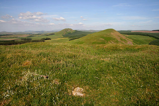 The east summit of Knock Hills