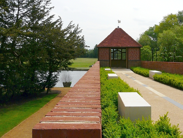 Causeway to the gazebo, Caversham Court © Rose and Trev Clough ...