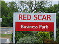 Red Scar Business Park sign