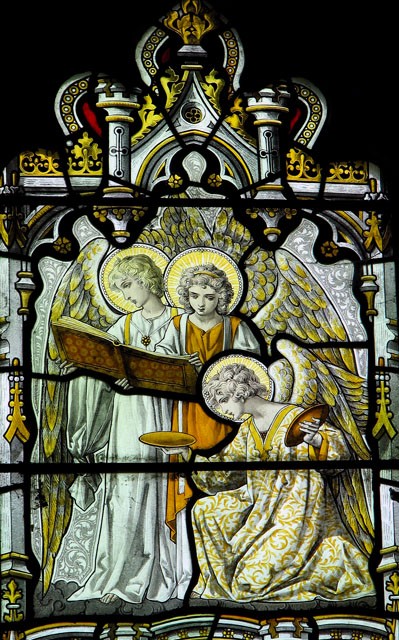 St Mary's church in Anmer - west window (detail)
