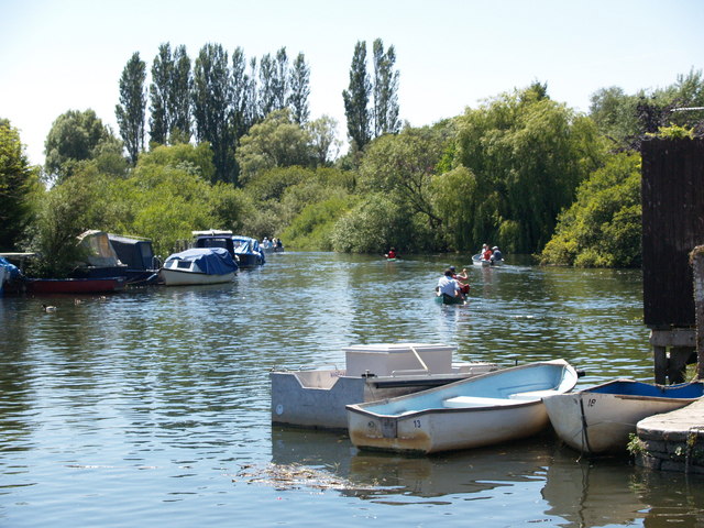 Boats on The River Frome above Abbots Quay