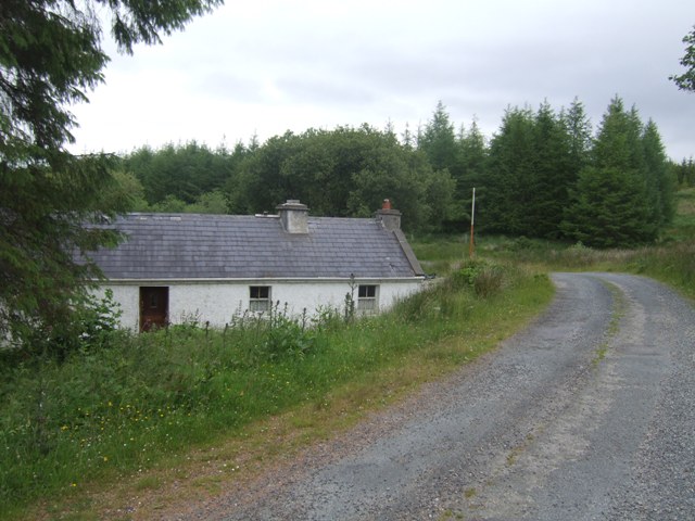 Forest cottage on the Glenties to Doochary hill road