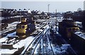 View from the footbridge over the railway 