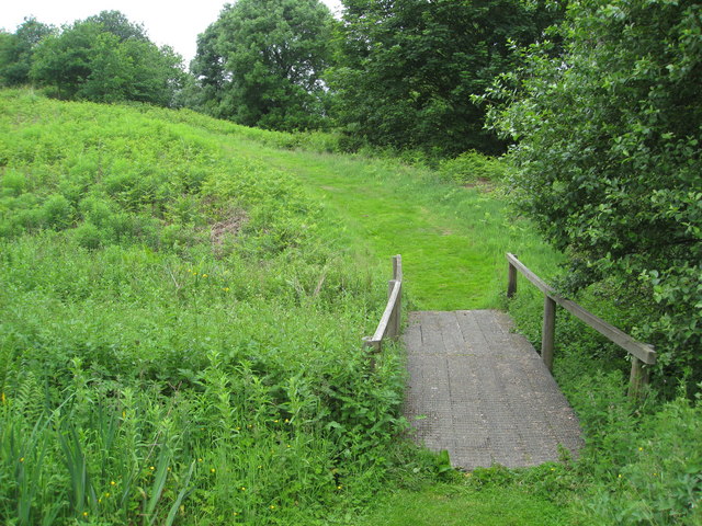 Footpath through Snipe Dales Nature Reserve