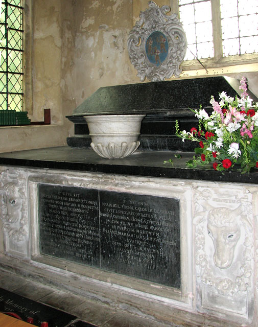 St Mary's church in Ufford - monument