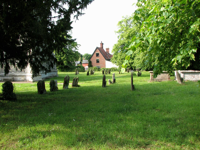 St Mary's church in Dennington - churchyard