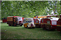 Funfair vehicles, Priory Park, London N8