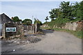 Junction of Sedbury Lane and track to Chepstow Outdoor Activity centre