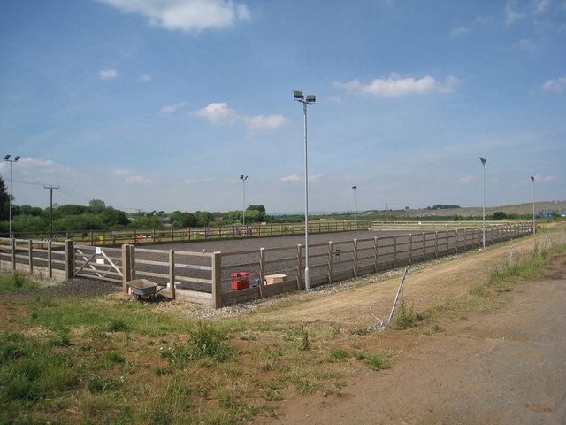 Horse riding training area