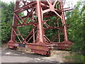 Base of dockside crane, Atlantic Wharf, Cardiff