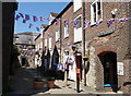 Flags at Dorchester, Dorset