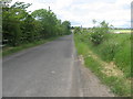 The road heading North to Longforgan