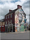 M3474 : Michael Davitt Mural in the centre of Claremorris by Neil Theasby