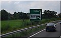 Road sign on the A11 near Attleborough