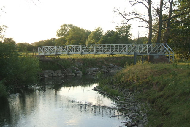 "Aluminium" Footbridge over the River Clwyd