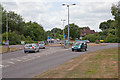 Roundabout on A27 at Luzborough