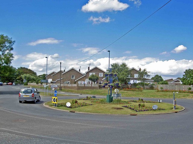 Roundabout on the outskirts of Filey