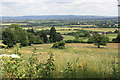 View NE to Cheltenham and the Cotswold Ridge