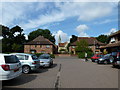 Looking from Marchwood shops car park towards the parish church