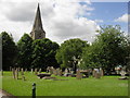 Gravestones in Malmesbury Abbey grounds