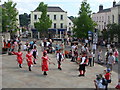 Morris Dancing in Beaufort Square during the Chepstow Festival