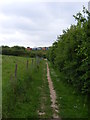 Bridleway approaching Clickett Hill