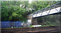 Footbridge crosses the mainline