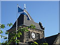 The Galashiels Town Clock on Braw Lads Morning