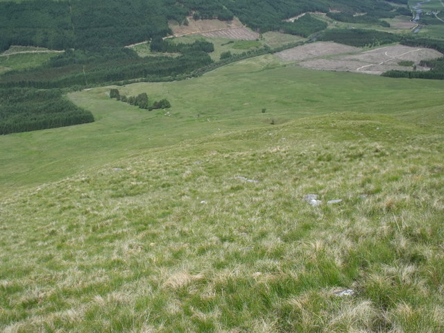 Steep north-west slopes of Beinn Bhreac-liath near Tyndrum