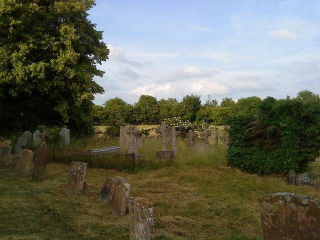 Tombs in the churchyard at Lowick