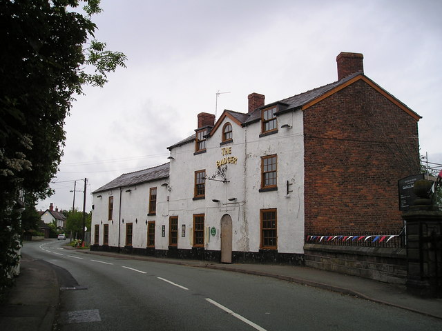 The Badger Pub, Church Minshull,... © canalandriversidepubs co uk cc-by ...