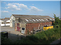 Warehouses next to the railway