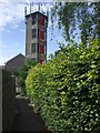 Fire station tower, seen from footpath off Lavernock Rd, Penarth