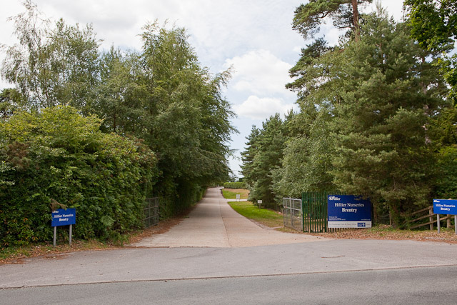 Entrance to Hillier Nurseries Brentry